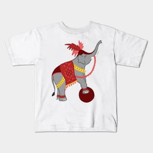 Circus Elephant Kids T-Shirt